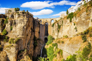 Panoramic view of the old city of Ronda